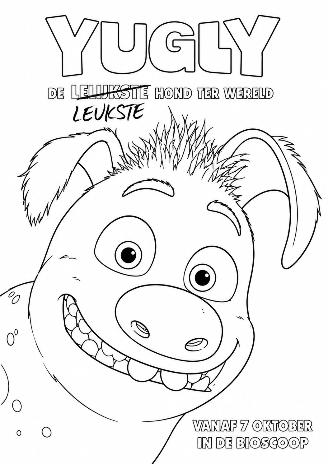 Yugly Kleurplaat